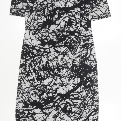 Marks and Spencer Women's Black Long Bodycon Dress - Size 10