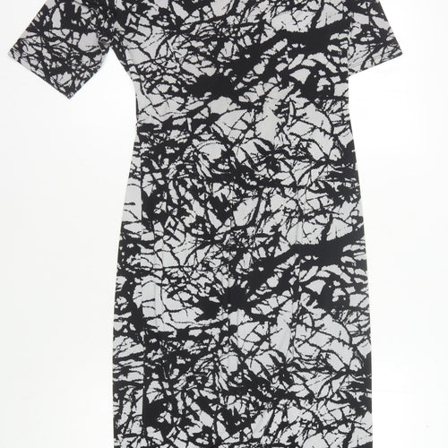Marks and Spencer Women's Black Long Bodycon Dress - Size 10