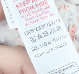 New Look Women's Floral Cropped Blouse, Size 18