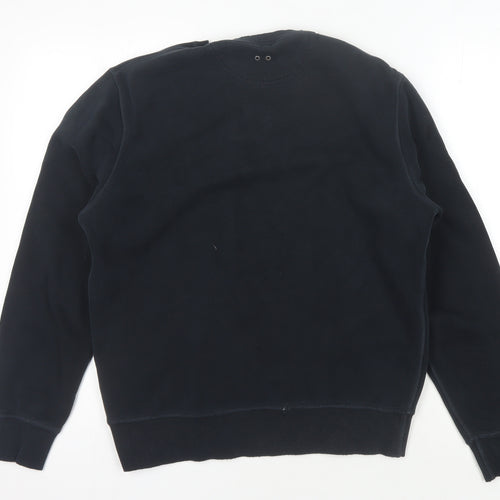 Converse Men's Black S Sweatshirt Pullover Logo