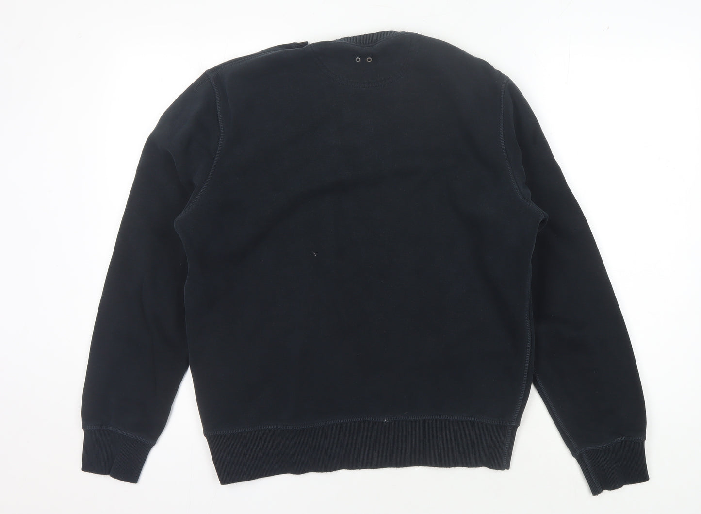 Converse Men's Black S Sweatshirt Pullover Logo