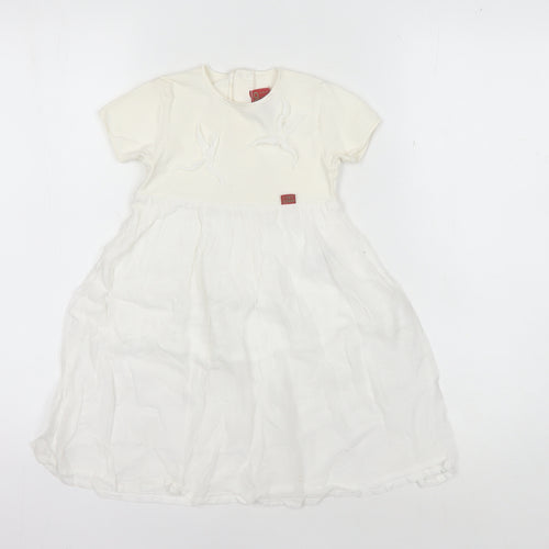 Kenzo Girls Ivory Fit & Flare Dress - 18 Months Casual Spring/Summer