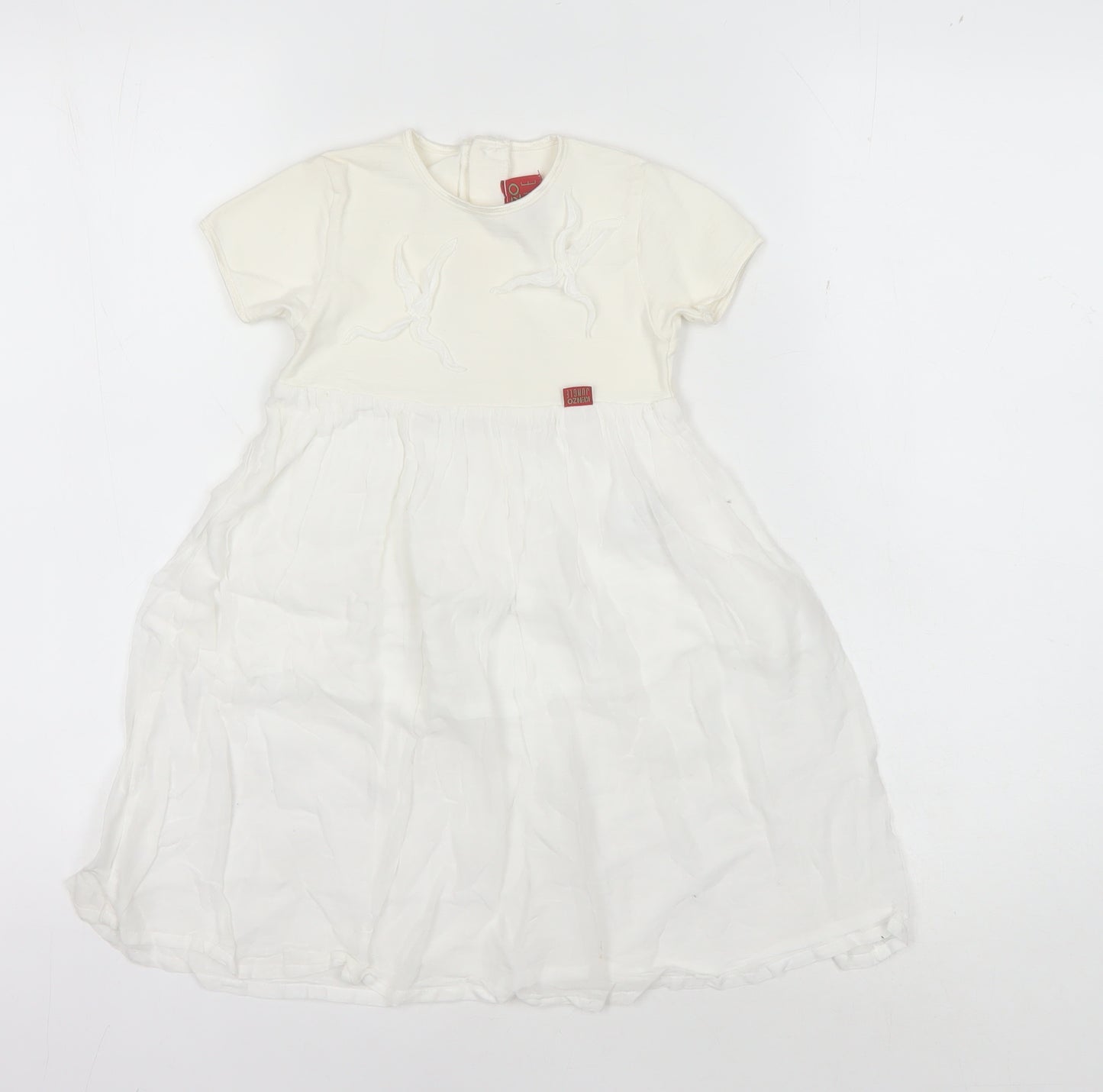 Kenzo Girls Ivory Fit & Flare Dress - 18 Months Casual Spring/Summer