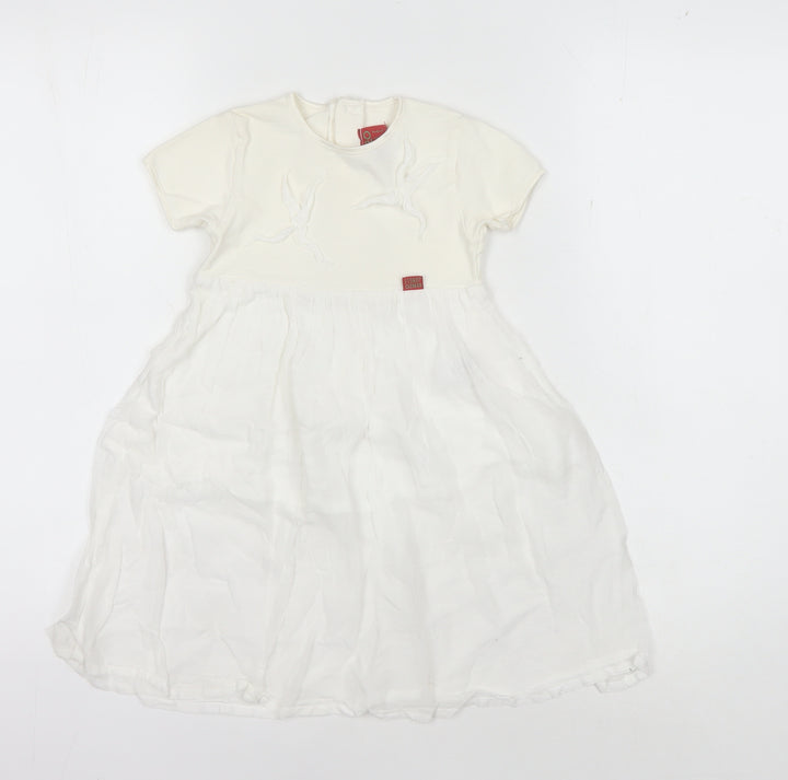 Kenzo Girls Ivory Fit & Flare Dress - 18 Months Casual Spring/Summer