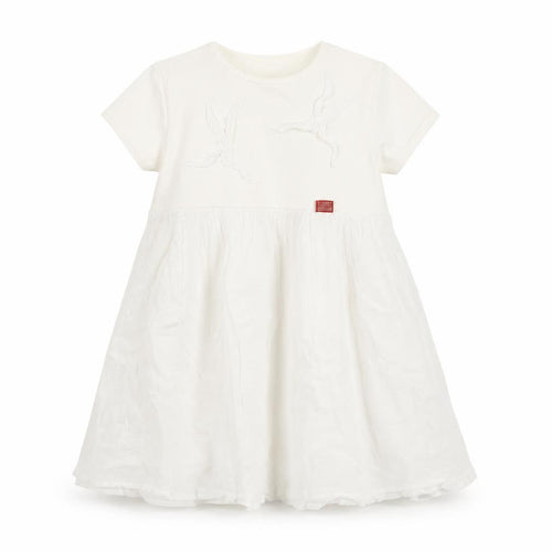 Kenzo Girls Ivory Fit & Flare Dress - 18 Months Casual Spring/Summer