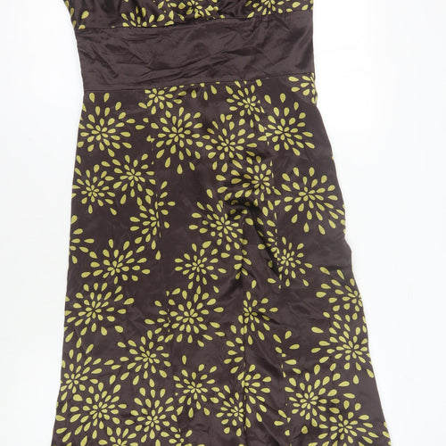 Ted Baker Women's Brown Silk Dress M