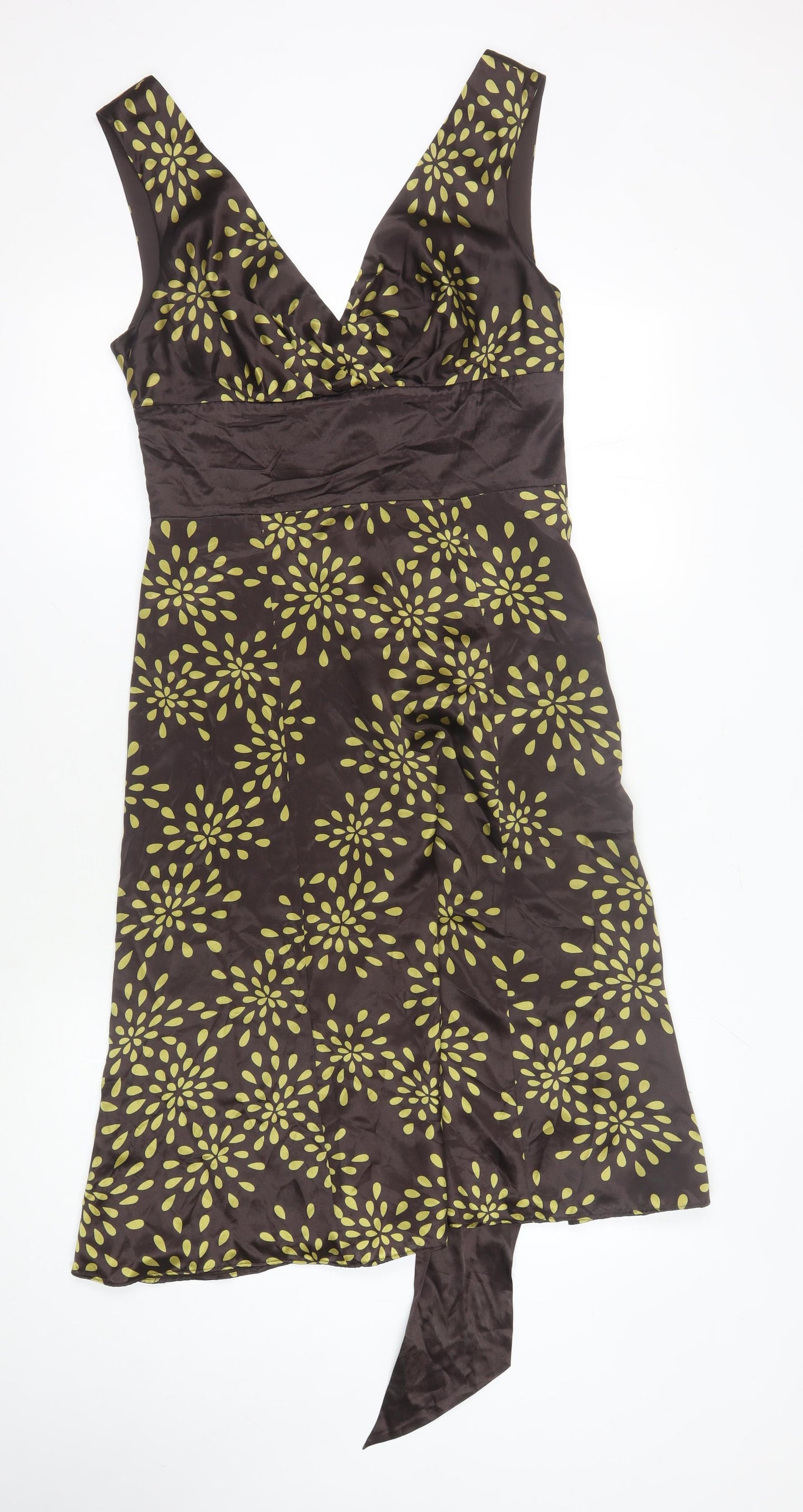 Ted Baker Women's Brown Silk Dress M