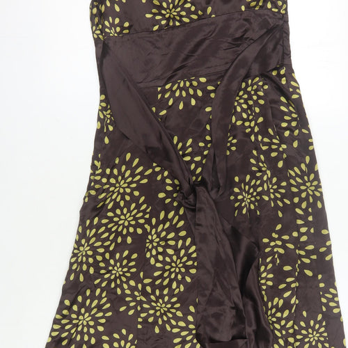 Ted Baker Women's Brown Silk Dress M