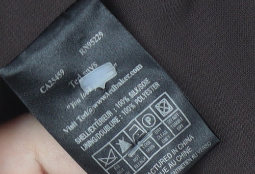 Ted Baker Women's Brown Silk Dress M