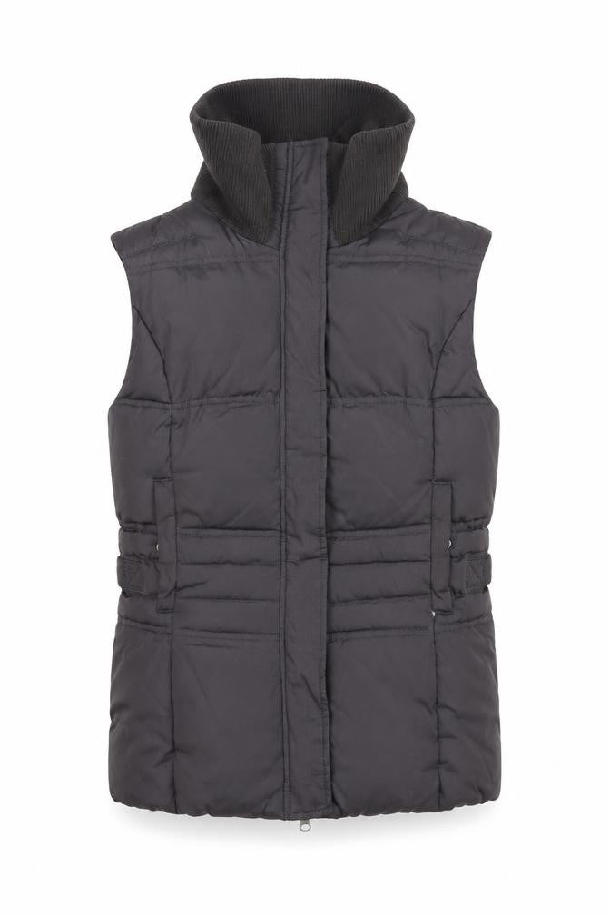 Front view of White Stuff Women's Black Waistcoat, size 10