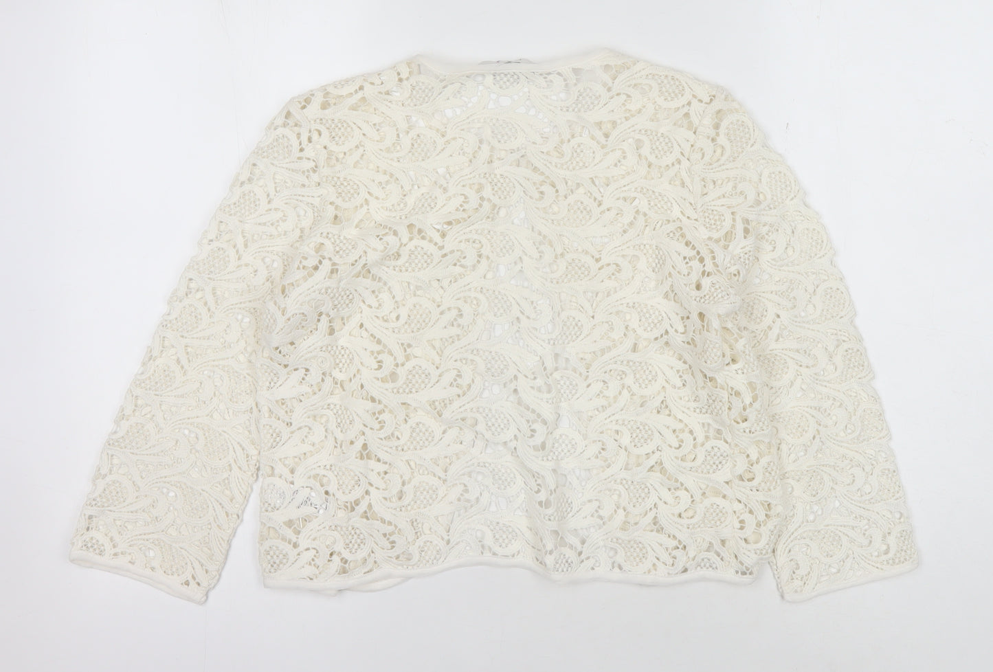 BHS Women's Ivory Lace Jacket, Size 10, Casual/Party