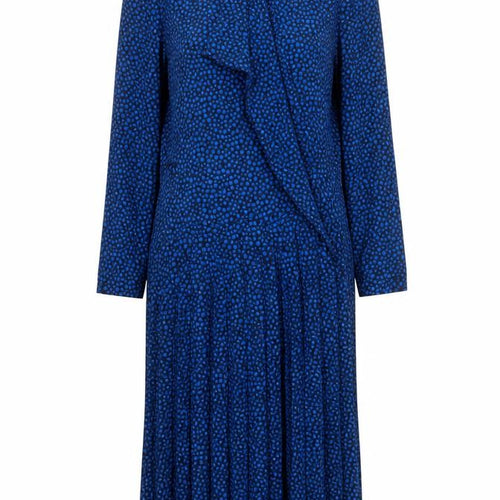 Eastex Women's Blue Polka Dot Long Sleeve Dress Size 10