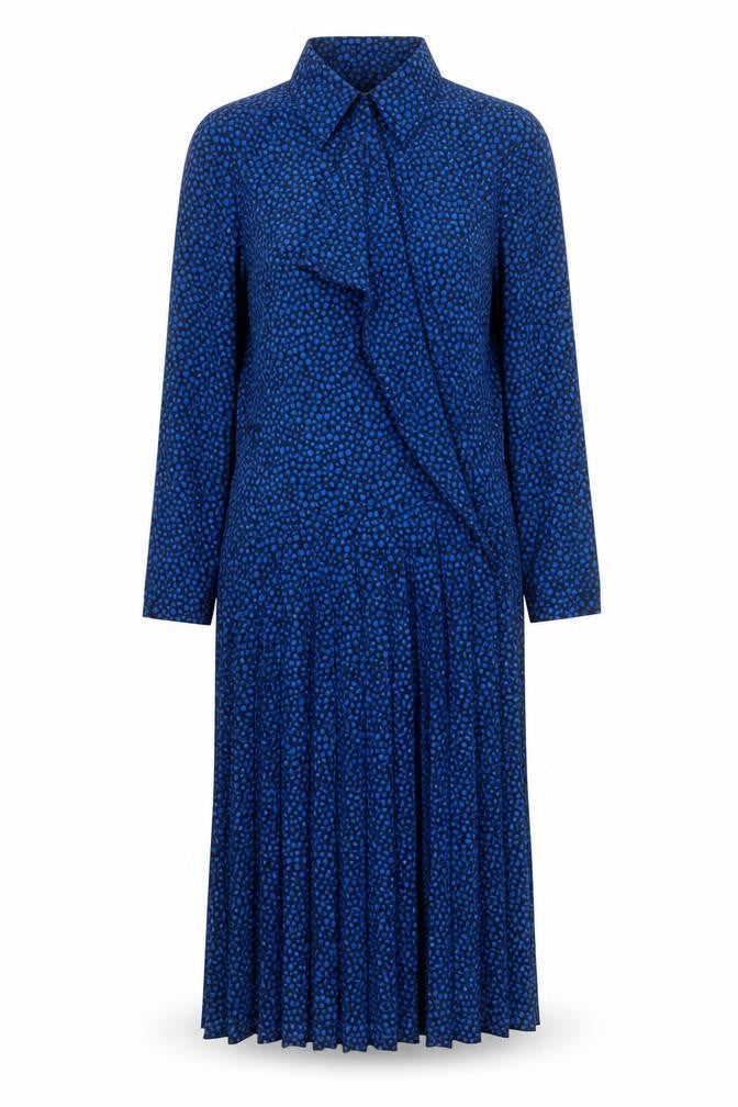 Eastex Women's Blue Polka Dot Long Sleeve Dress Size 10