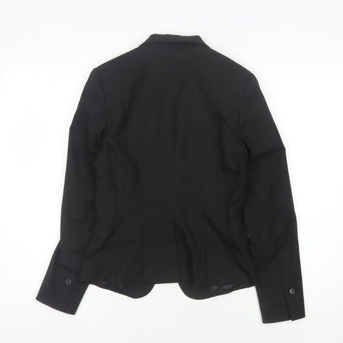 H&M Women's Black Blazer UK Size 8 Regular Fit