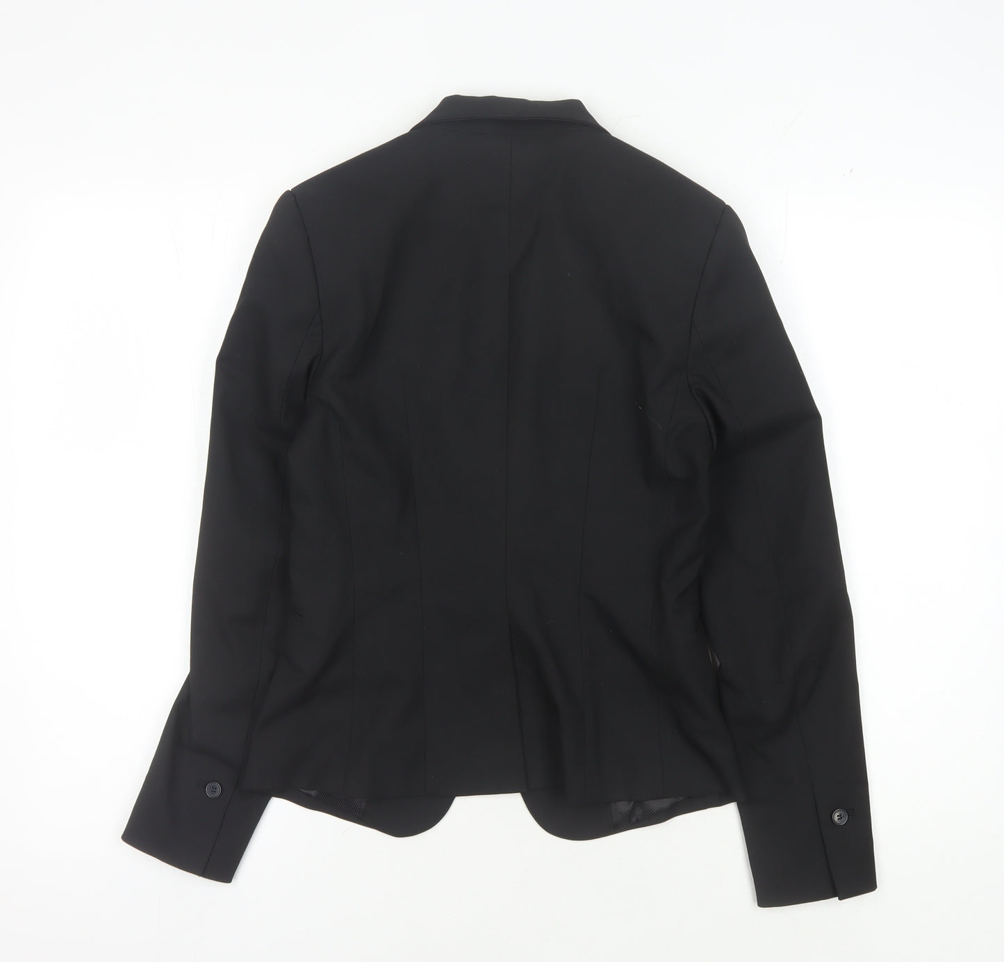 H&M Women's Black Blazer UK Size 8 Regular Fit