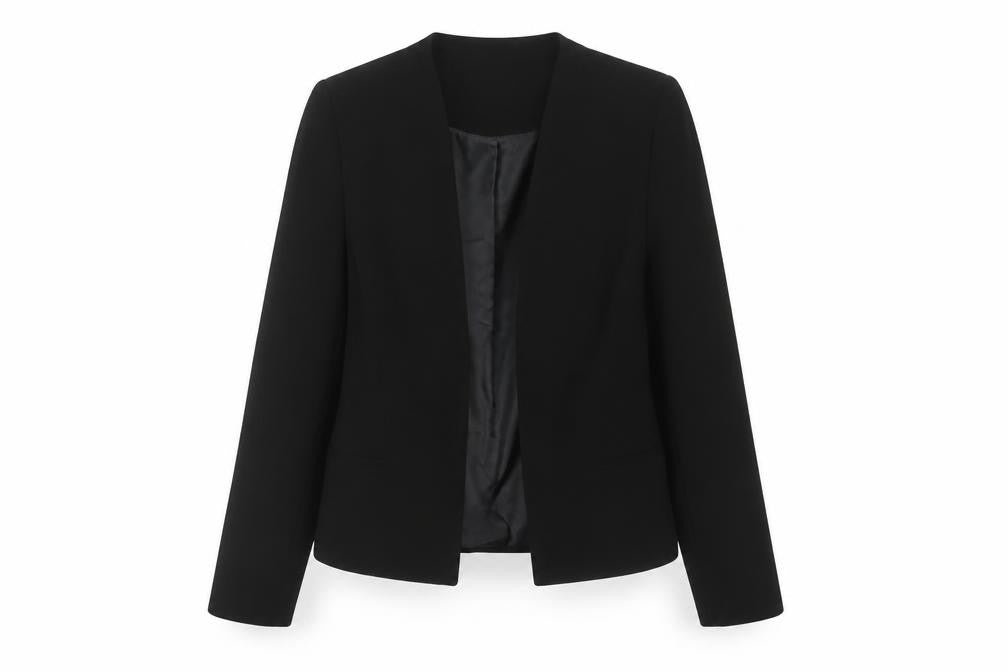 Front view of Topshop Women's Black Blazer, size 12