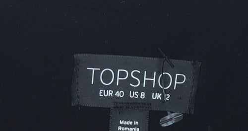 Topshop Women's Black Blazer Size 12