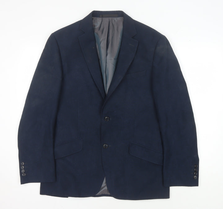 Marks and Spencer Men's Blue Blazer, 38R Two-Button