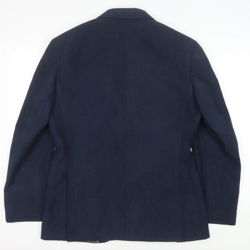 Marks and Spencer Men's Blue Blazer, 38R Two-Button