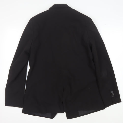 ASOS Women's Black Blazer, Size 12, Regular Fit, Notch Lapel