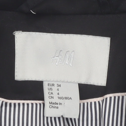 H&M Women's Black Suit Jacket Size 6