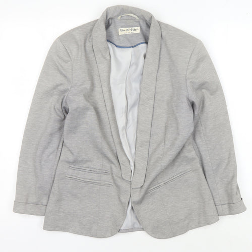 Miss Selfridge Women's Grey Blazer - Size 10