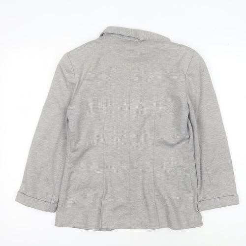 Miss Selfridge Women's Grey Blazer - Size 10