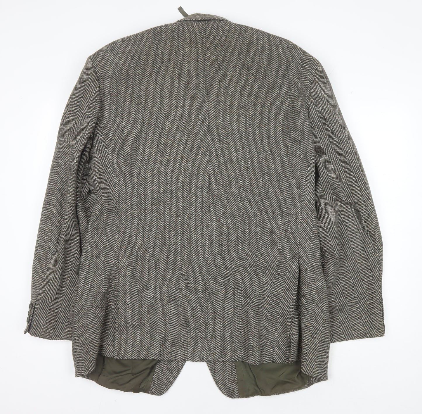 St Michael Men's Green Tweed Blazer,44R Herringbone