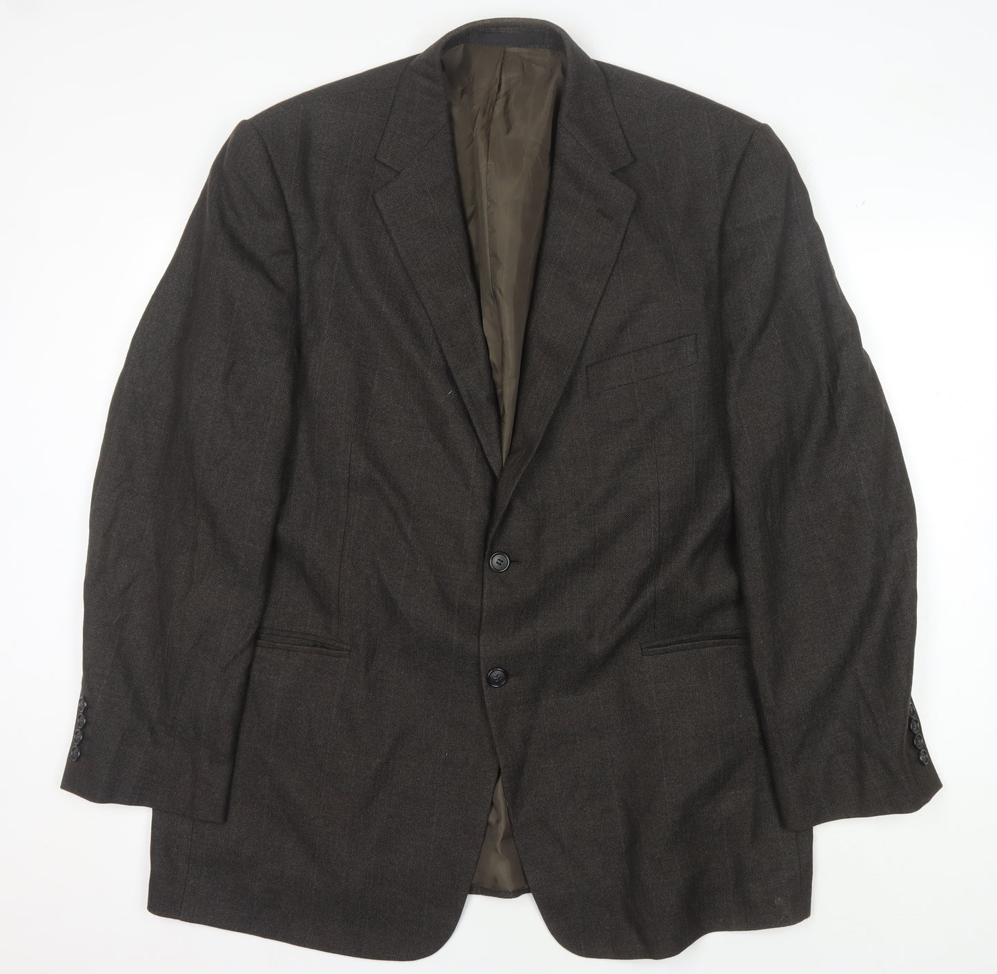 Marks and Spencer Men's Olive Blazer 46L Long Jacket