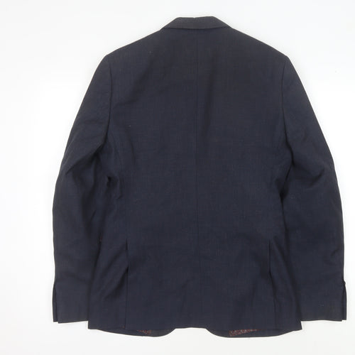 Burton Menswear Navy Slim Fit Blazer 36R