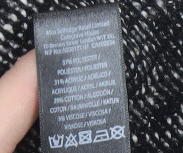 Miss Selfridge Women's Black Cardigan Size 10