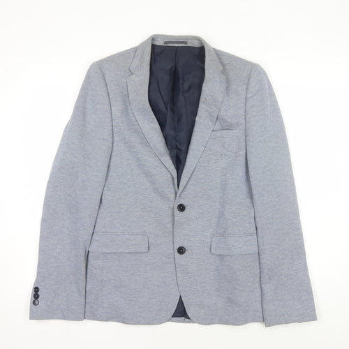 Burton Menswear Blue Check Blazer Men 36R