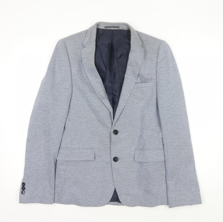 Burton Menswear Blue Check Blazer Men 36R