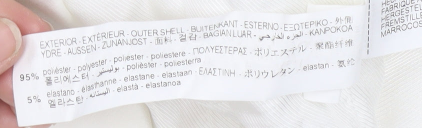 Zara Basic Women's Ivory Waistcoat with Button Accents