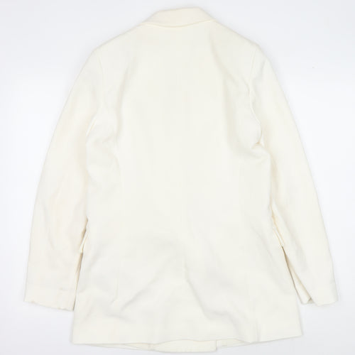 H&M Women's Ivory Blazer Size 10 Double Breasted