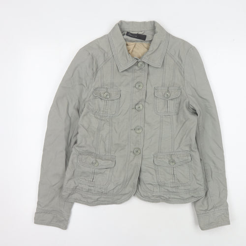 BHS Women's Grey Casual Jacket - Size 10