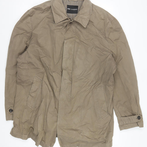 Marks and Spencer Men's Beige Mid-Length Jacket L