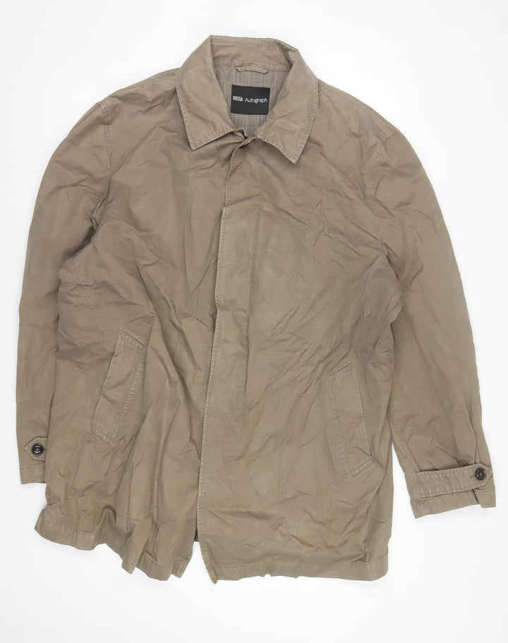 Marks and Spencer Men's Beige Mid-Length Jacket L