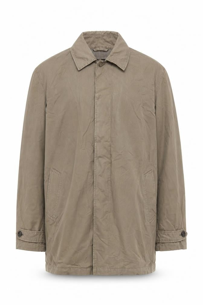 Front view of Marks & Spencer Men's Beige Mid-Length Jacket L