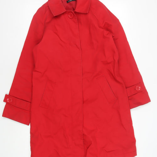 Linea Women's Red Mid-Length Coat Size 12