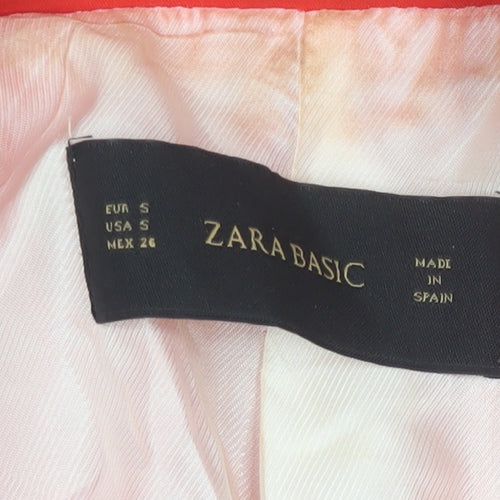 Zara Basic Women's Red Blazer - Size S - Slim Fit