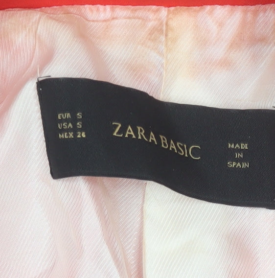 Zara Basic Women's Red Blazer - Size S - Slim Fit