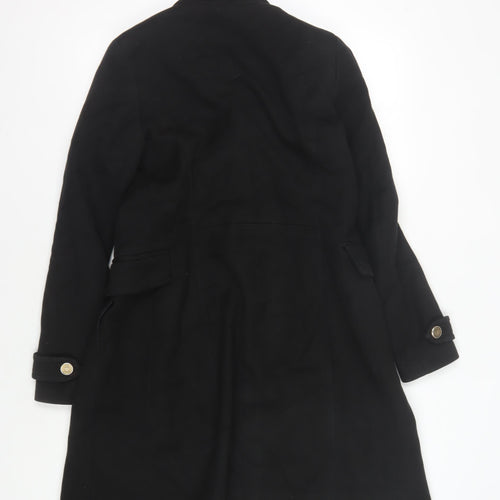 Mango Black Unisex Pea Coat, S, Casual Autumn/Winter Wear