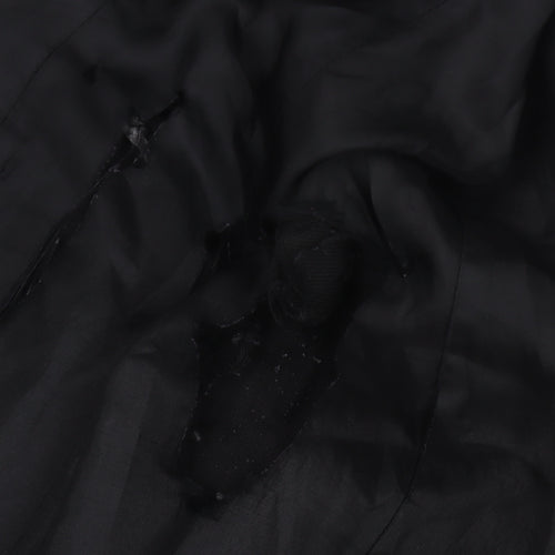 Mango Black Unisex Pea Coat, S, Casual Autumn/Winter Wear