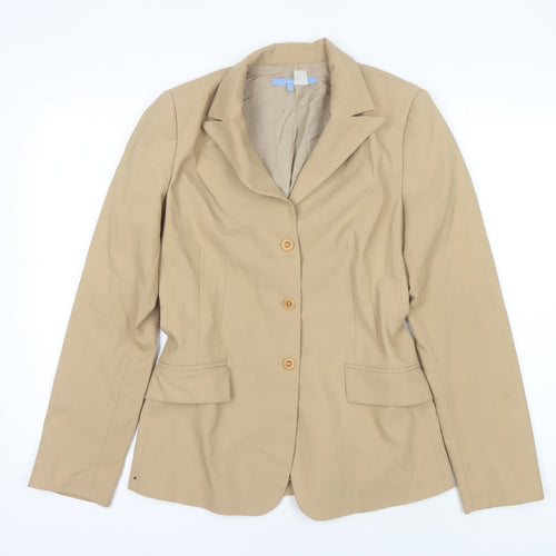 Zara Women's Beige Blazer, Size 2, Long Sleeve
