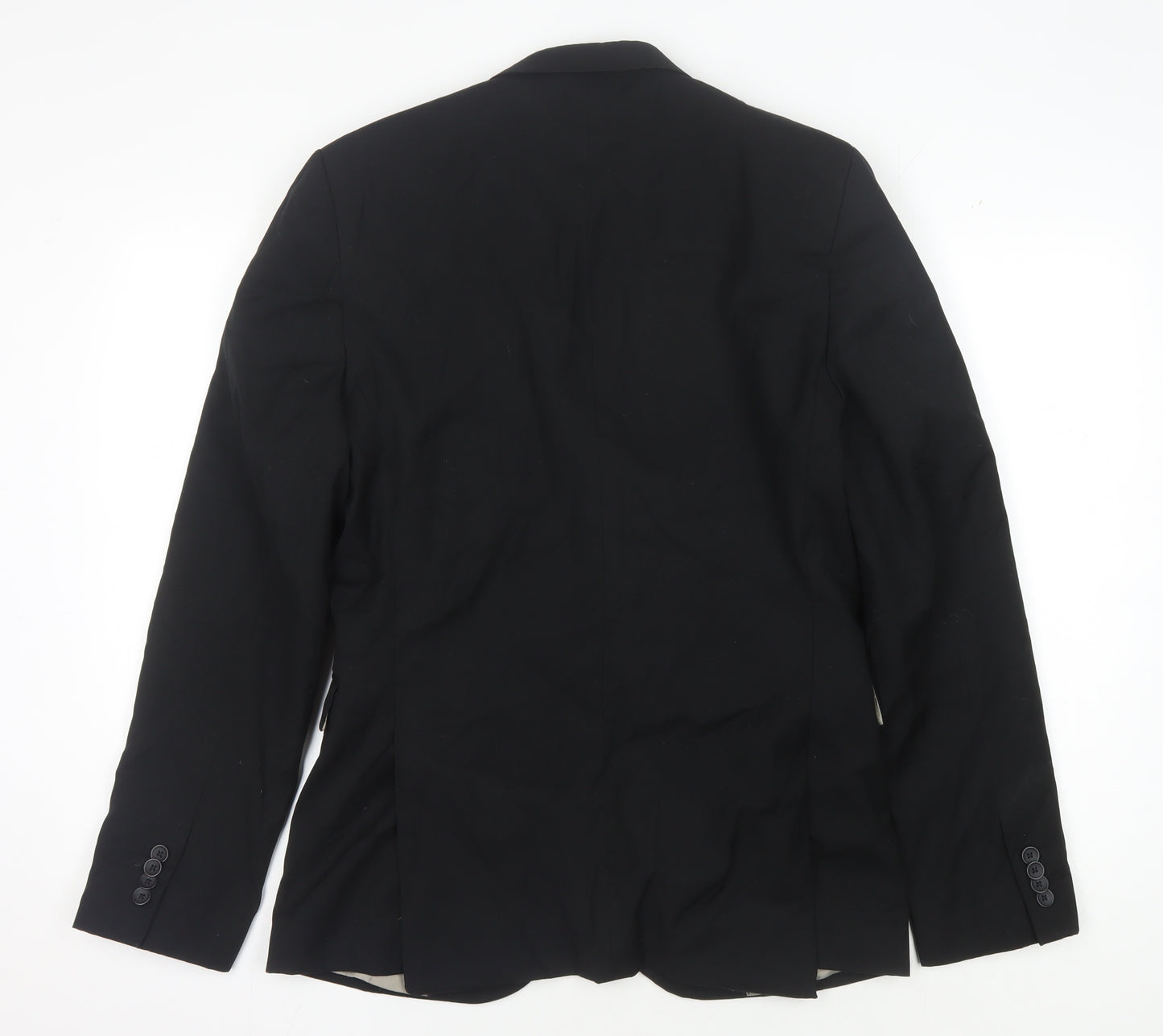 Topman Men's Black Slim Fit Blazer Jacket Size 38