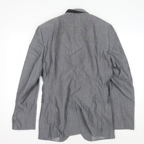 Next Men's Grey Suit Jacket 36R Single-Breasted Business