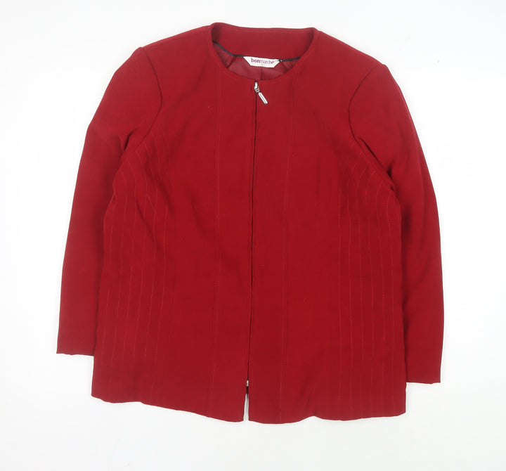 bonmarché Women's Red Softshell Jacket Size 16