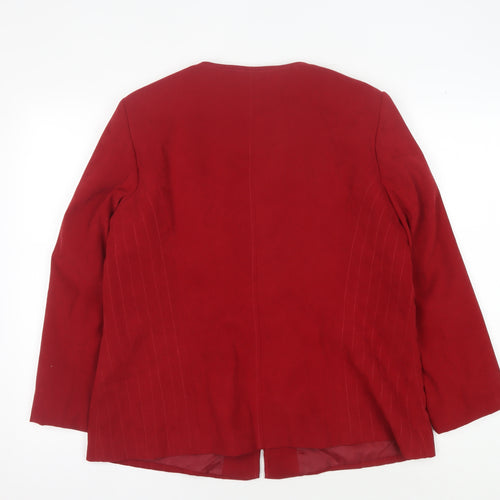 bonmarché Women's Red Softshell Jacket Size 16