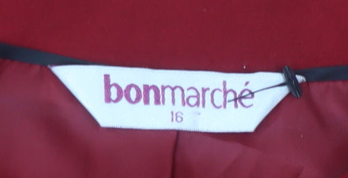 bonmarché Women's Red Softshell Jacket Size 16